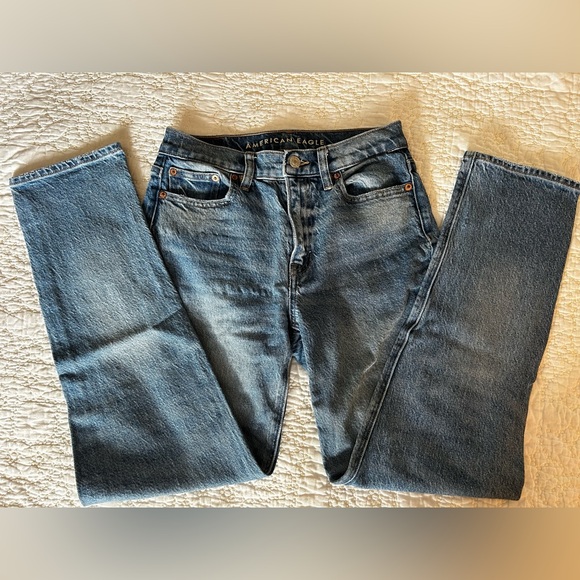 American Eagle women’s super high rise straight ankle jeans - Picture 1 of 4